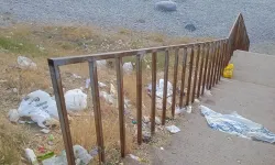 Bu görüntüler Van'a yakışmıyor! ‘Mavi Bayraklı’ Halk Plajında çöp sorunu, pes dedirtti