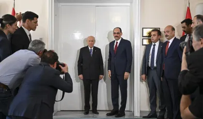 Devlet Bahçeli, İbrahim Kalın ile bir araya geldi