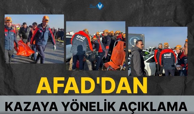 AFAD’dan Van’daki kazaya yönelik açıklama!