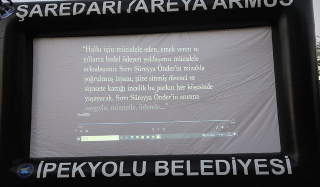 Sırrı Süreyya Önder’in adı Van’daki parkta yaşayacak