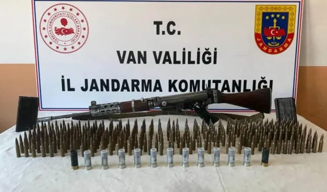Van'da Belçika yapımı uzun namlulu silah ele geçirildi