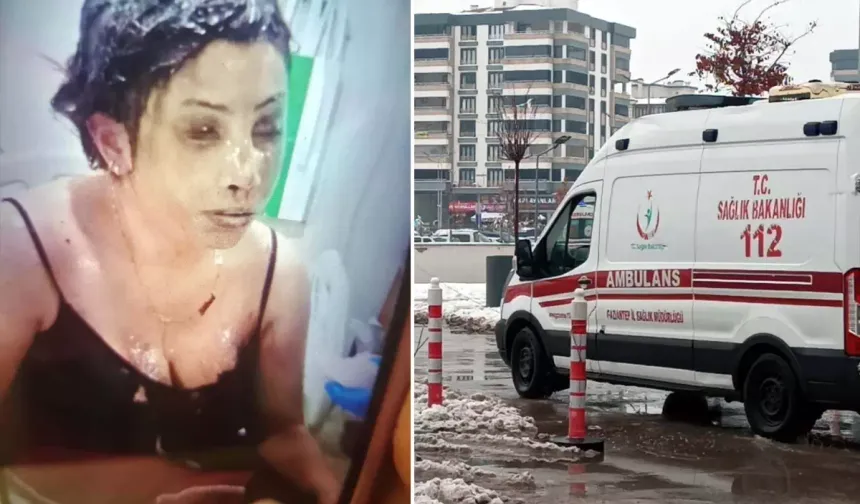 Eşini koli bandıyla bağlayıp kezzapla yaktı